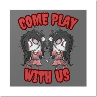 Come Play With Us - Halloween Posters and Art